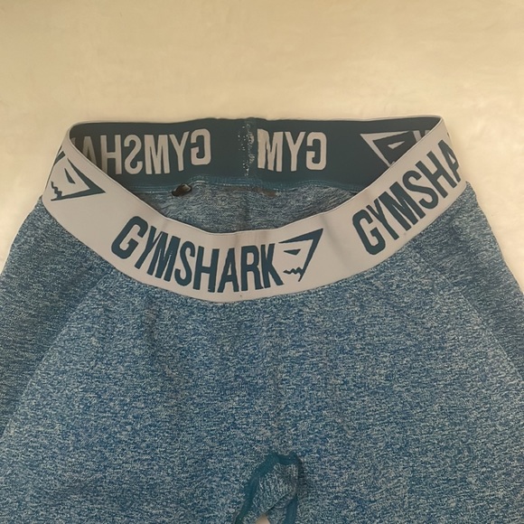 Gymshark Flex Teal Blue Crop Workout Leggings - Picture 4 of 7